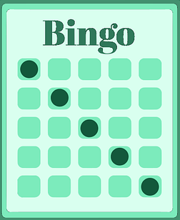 Bingokaart bingo DJ