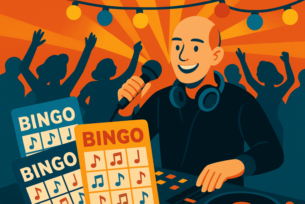 Muziekbingo op locatie-afbeelding muziek als verbinder